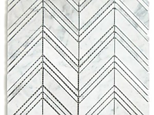 Carrara Italian Chevron Mosaic Polished or Honed